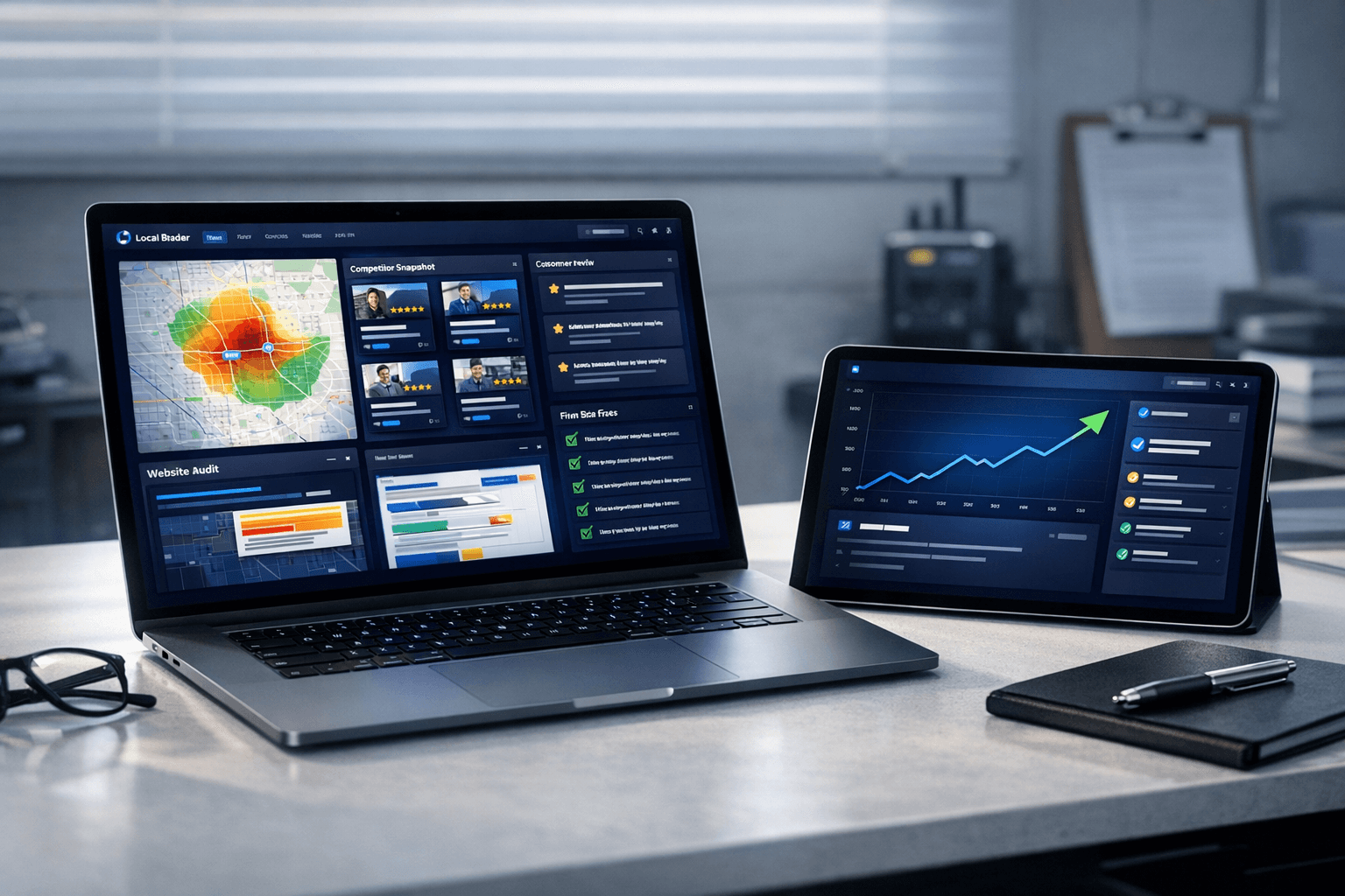 Sample Local Radar growth audit dashboard